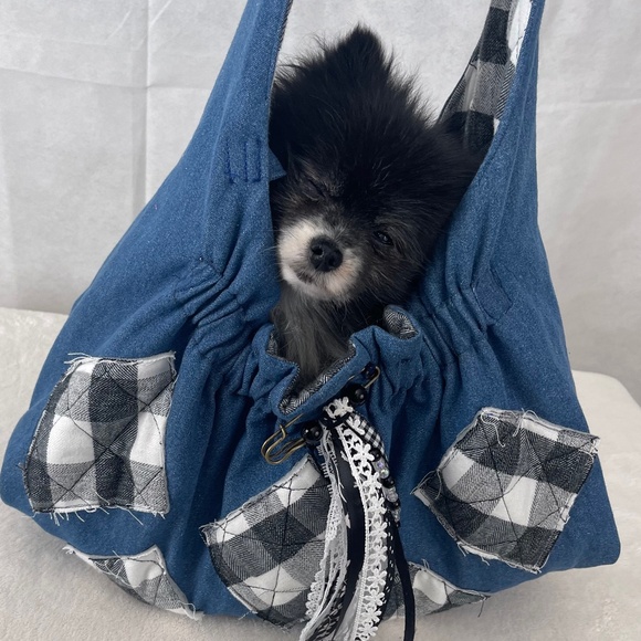 DESIGNER "FURBABY" TOTE CARRIER (NWOT) HANDMADE - Picture 8 of 11